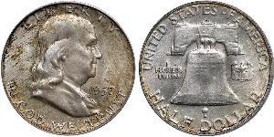 1/2 Dollar 美利堅合眾國 (1776 - ) 銀 Franklin Delano Roosevelt (1882-1945)