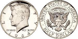 1/2 Dollar 美利堅合眾國 (1776 - ) 銀 John Fitzgerald Kennedy (1917-1963)