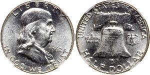 1/2 Dollar 美利堅合眾國 (1776 - ) 銀 Franklin Delano Roosevelt (1882-1945)