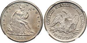 1/2 Dollar 美利堅合眾國 (1776 - ) 銀 