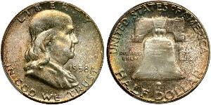 1/2 Dollar 美利堅合眾國 (1776 - ) 銀 Franklin Delano Roosevelt (1882-1945)