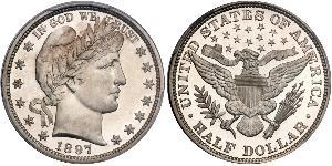 1/2 Dollar 美利堅合眾國 (1776 - ) 銀 