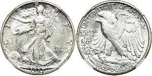 1/2 Dollar 美利堅合眾國 (1776 - ) 銀 