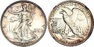 1/2 Dollar 美利堅合眾國 (1776 - ) 銀 