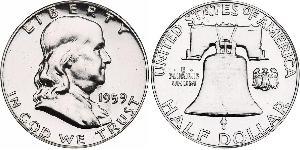 1/2 Dollar 美利堅合眾國 (1776 - ) 銀 Franklin Delano Roosevelt (1882-1945)