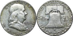 1/2 Dollar 美利堅合眾國 (1776 - ) 銀 Franklin Delano Roosevelt (1882-1945)