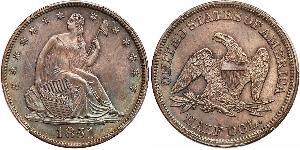 1/2 Dollar 美利堅合眾國 (1776 - ) 銀 