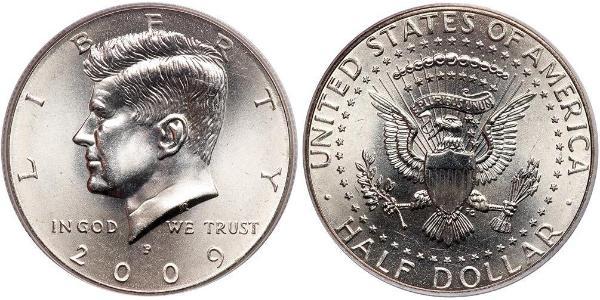 1/2 Dollar 美利堅合眾國 (1776 - ) 銀 John Fitzgerald Kennedy (1917-1963)