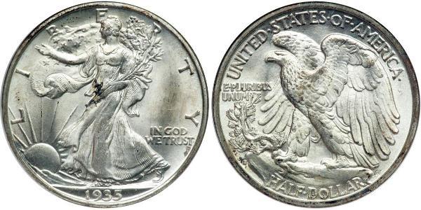1/2 Dollar 美利堅合眾國 (1776 - ) 銀 