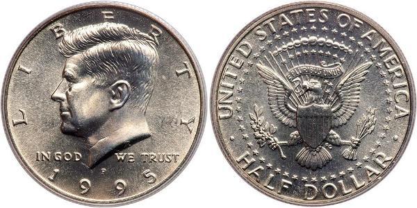 1/2 Dollar 美利堅合眾國 (1776 - ) 銀 John Fitzgerald Kennedy (1917-1963)