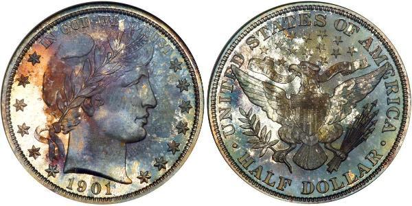 1/2 Dollar 美利堅合眾國 (1776 - ) 銀 