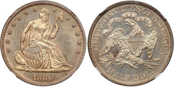 1/2 Dollar 美利堅合眾國 (1776 - ) 銀 