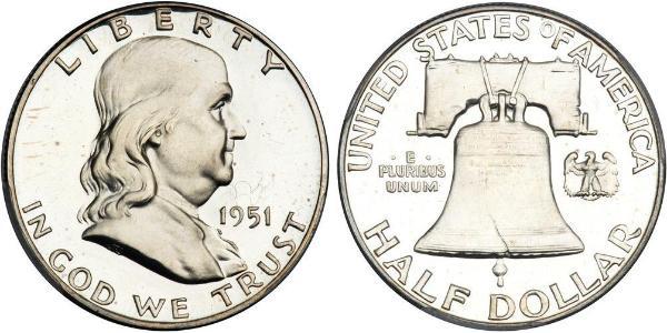 1/2 Dollar 美利堅合眾國 (1776 - ) 銀 Franklin Delano Roosevelt (1882-1945)