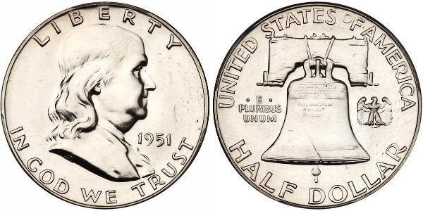 1/2 Dollar 美利堅合眾國 (1776 - ) 銀 Franklin Delano Roosevelt (1882-1945)