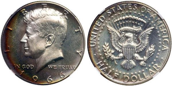 1/2 Dollar 美利堅合眾國 (1776 - ) 銀 John Fitzgerald Kennedy (1917-1963)