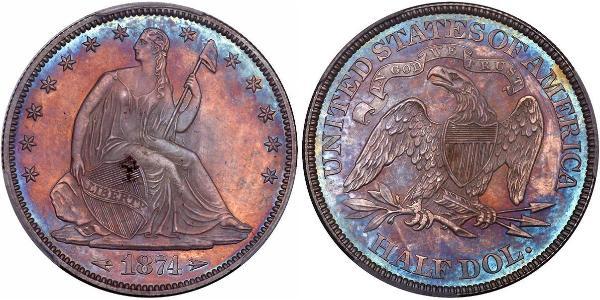 1/2 Dollar 美利堅合眾國 (1776 - ) 銀 