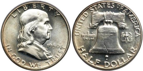 1/2 Dollar 美利堅合眾國 (1776 - ) 銀 Franklin Delano Roosevelt (1882-1945)