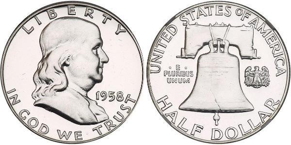 1/2 Dollar 美利堅合眾國 (1776 - ) 銀 Franklin Delano Roosevelt (1882-1945)