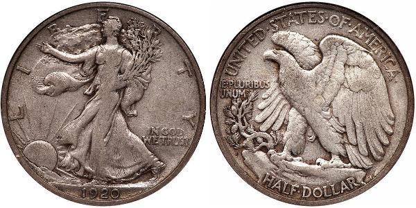 1/2 Dollar 美利堅合眾國 (1776 - ) 銀 