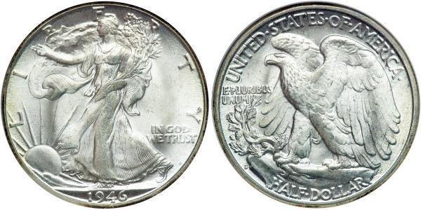 1/2 Dollar 美利堅合眾國 (1776 - ) 銀 