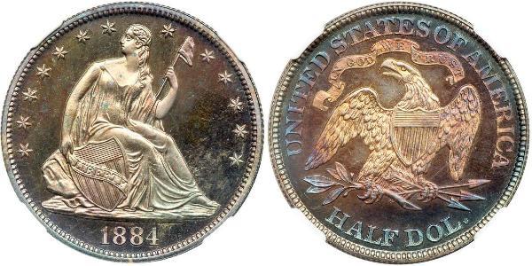 1/2 Dollar 美利堅合眾國 (1776 - ) 銀 
