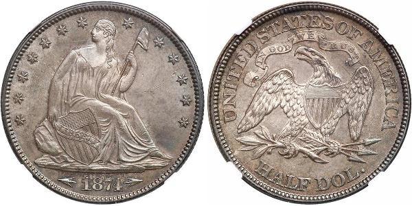 1/2 Dollar 美利堅合眾國 (1776 - ) 銀 