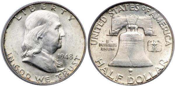 1/2 Dollar 美利堅合眾國 (1776 - ) 銀 Franklin Delano Roosevelt (1882-1945)
