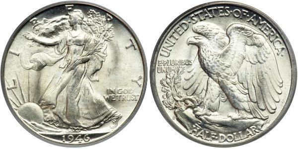 1/2 Dollar 美利堅合眾國 (1776 - ) 銀 