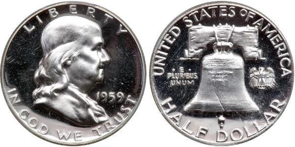 1/2 Dollar 美利堅合眾國 (1776 - ) 銀 Franklin Delano Roosevelt (1882-1945)