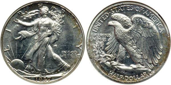 1/2 Dollar 美利堅合眾國 (1776 - ) 銀 