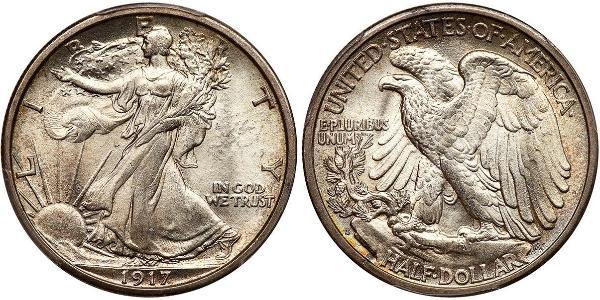 1/2 Dollar 美利堅合眾國 (1776 - ) 銀 