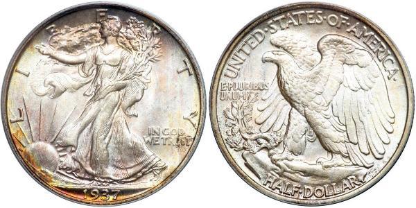 1/2 Dollar 美利堅合眾國 (1776 - ) 銀 