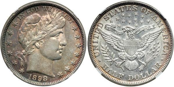1/2 Dollar 美利堅合眾國 (1776 - ) 銀 
