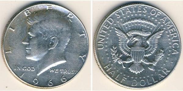 1/2 Dollar 美利堅合眾國 (1776 - ) 銀 John Fitzgerald Kennedy (1917-1963)