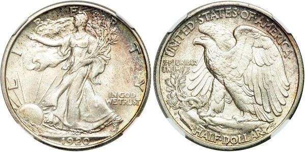 1/2 Dollar 美利堅合眾國 (1776 - ) 銀 
