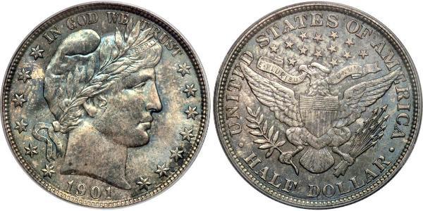 1/2 Dollar 美利堅合眾國 (1776 - ) 銀 