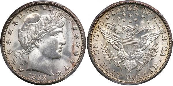 1/2 Dollar 美利堅合眾國 (1776 - ) 銀 
