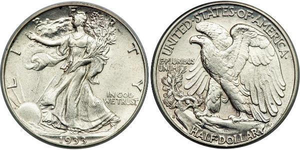 1/2 Dollar 美利堅合眾國 (1776 - ) 銀 
