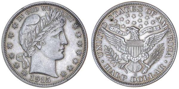 1/2 Dollar 美利堅合眾國 (1776 - ) 銀 