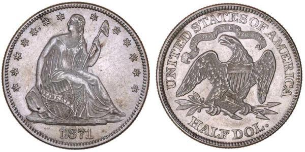 1/2 Dollar 美利堅合眾國 (1776 - ) 銀 