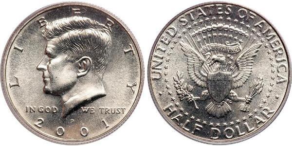 1/2 Dollar 美利堅合眾國 (1776 - ) 銀 John Fitzgerald Kennedy (1917-1963)