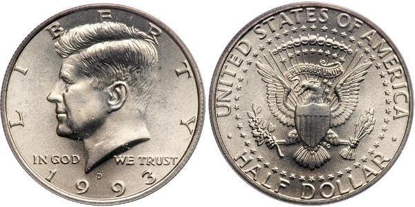 1/2 Dollar 美利堅合眾國 (1776 - ) 銀 John Fitzgerald Kennedy (1917-1963)