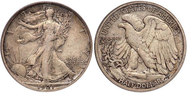 1/2 Dollar 美利堅合眾國 (1776 - ) 銀 