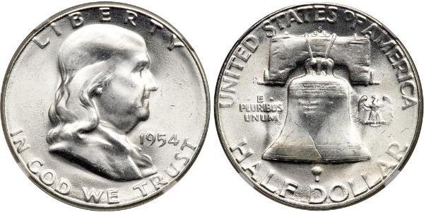 1/2 Dollar 美利堅合眾國 (1776 - ) 銀 Franklin Delano Roosevelt (1882-1945)