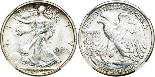 1/2 Dollar 美利堅合眾國 (1776 - ) 銀 