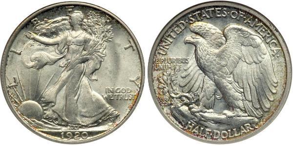 1/2 Dollar 美利堅合眾國 (1776 - ) 銀 