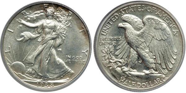 1/2 Dollar 美利堅合眾國 (1776 - ) 銀 