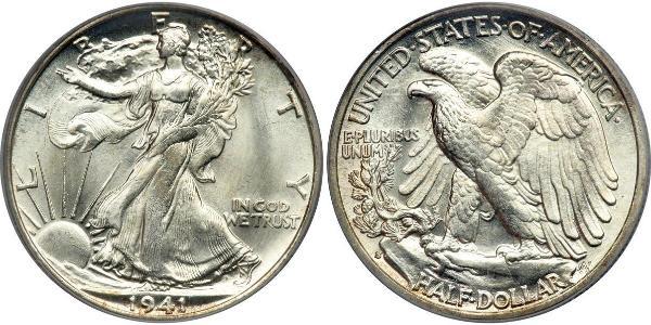 1/2 Dollar 美利堅合眾國 (1776 - ) 銀 