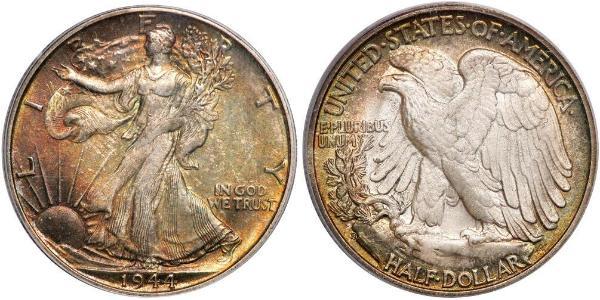 1/2 Dollar 美利堅合眾國 (1776 - ) 銀 