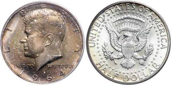 1/2 Dollar 美利堅合眾國 (1776 - ) 銀 John Fitzgerald Kennedy (1917-1963)